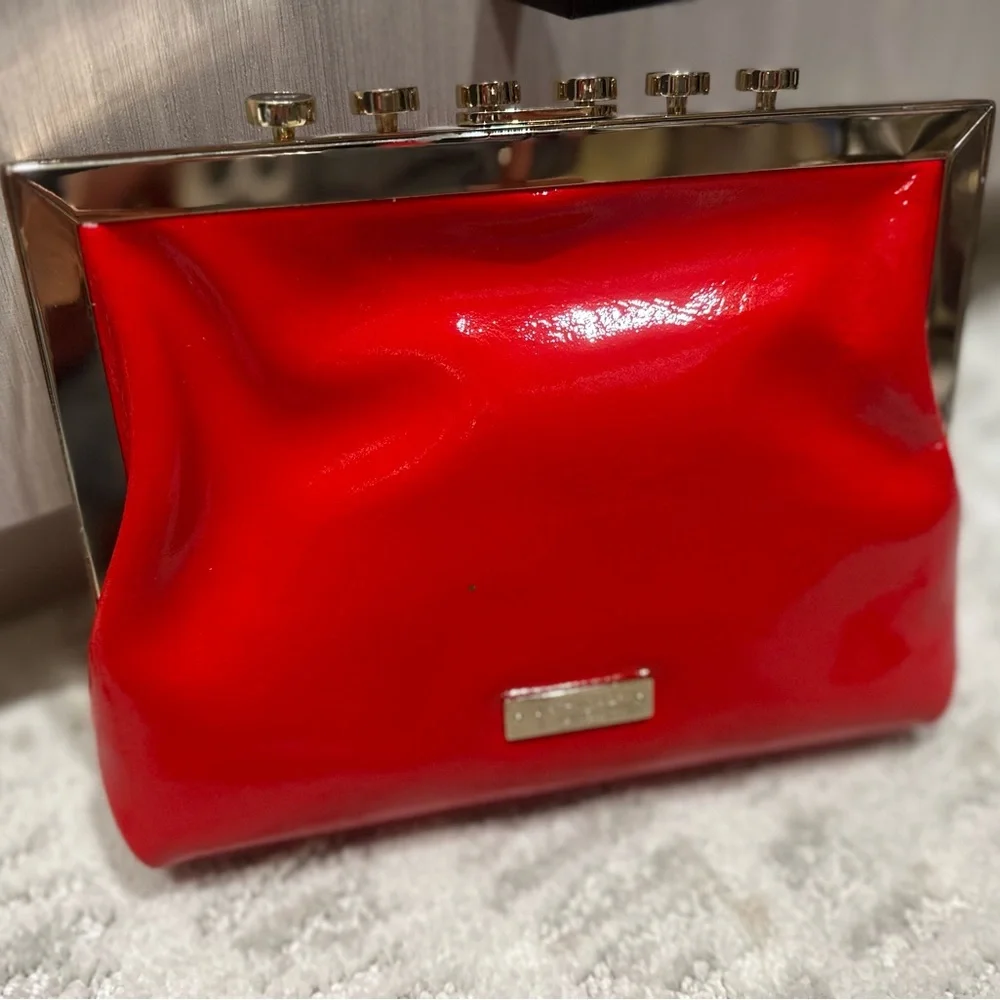 Kate Spade Red Clutch Bag - Picture 1 of 8